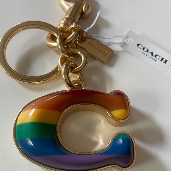 Coach Pride Rainbow 3D Keychain NWT🌈 - Picture 5 of 5